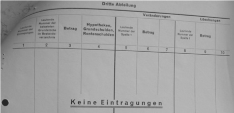 Grundbuch Abteilung 3