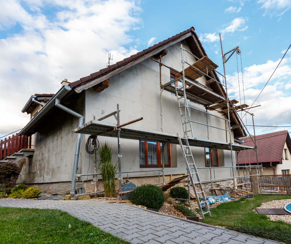 Haus Baustelle Modernisierungsarbeiten Mieterhöhung