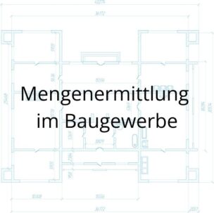 Text "Software für Mengenermittlung im Baugewerbe" vor 2d Plan